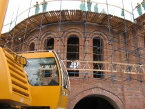Изображение из альбома Наши работы: монтаж арок на строящейся церкви в Солнцево - 